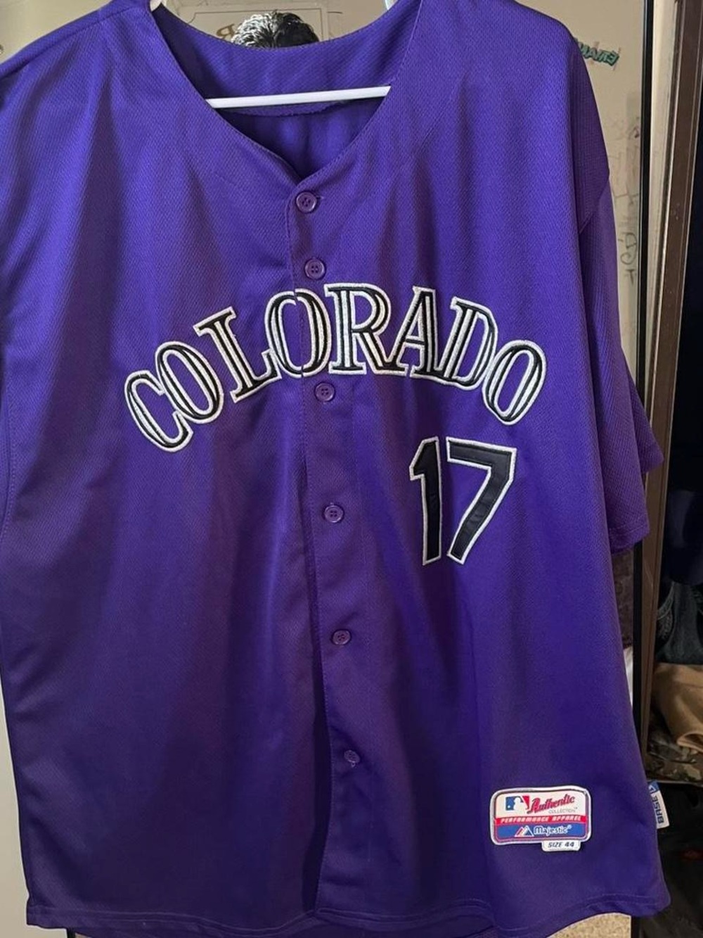Rockies Purple Team Jersey with Embroidered Patch